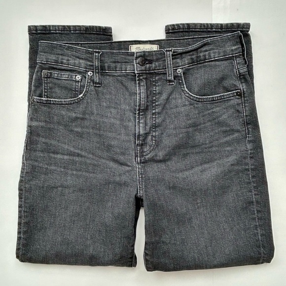 Madewell The Perfect Vintage Crop Jeans in Black Gray Sumner Wash Size 29 - Picture 9 of 16